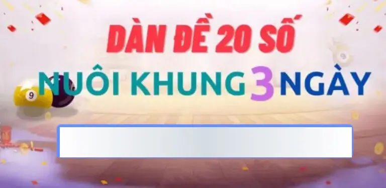 Nuôi dàn đề 20 số khung 3 ngày